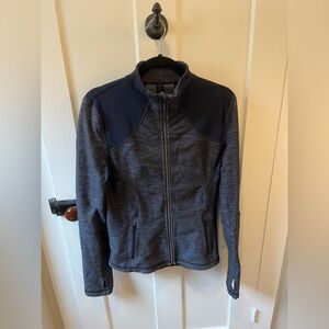 Lululemon Forme Jacket Slub Denim Limitless 12 Full Zip